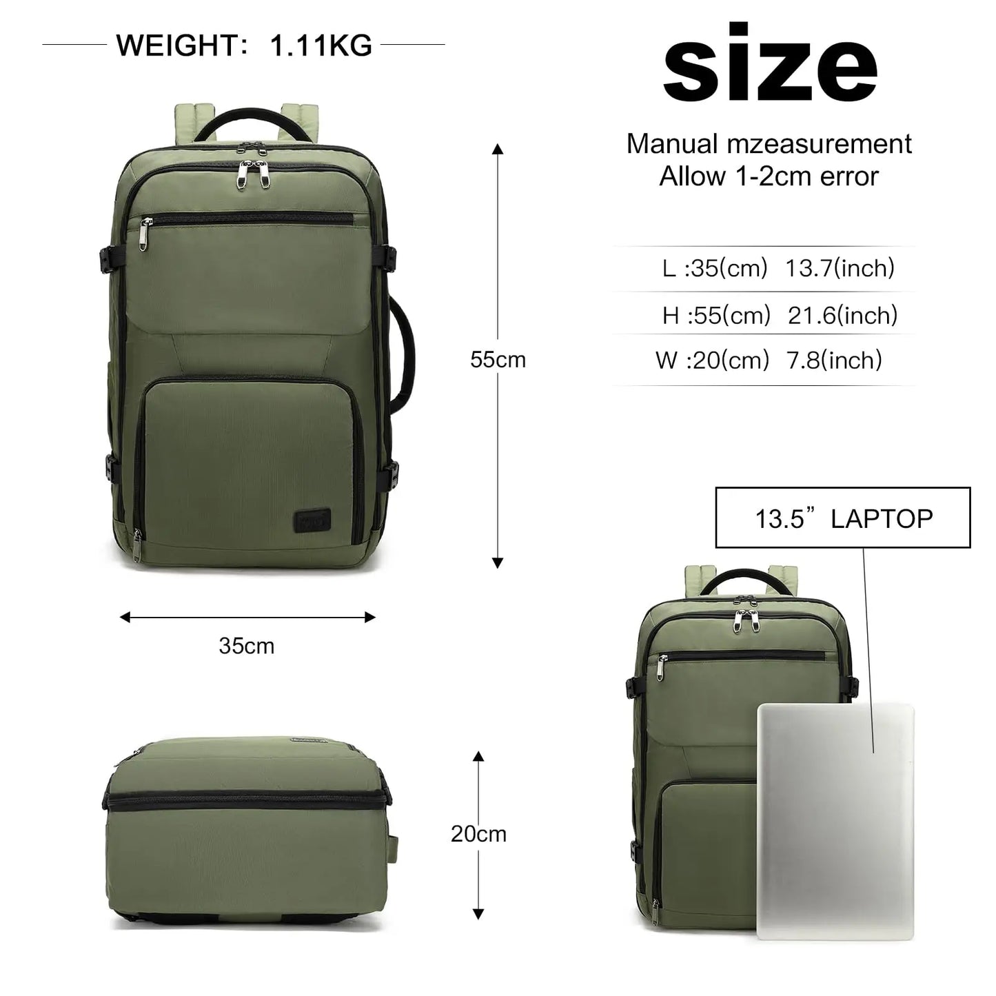 mochila de viaje