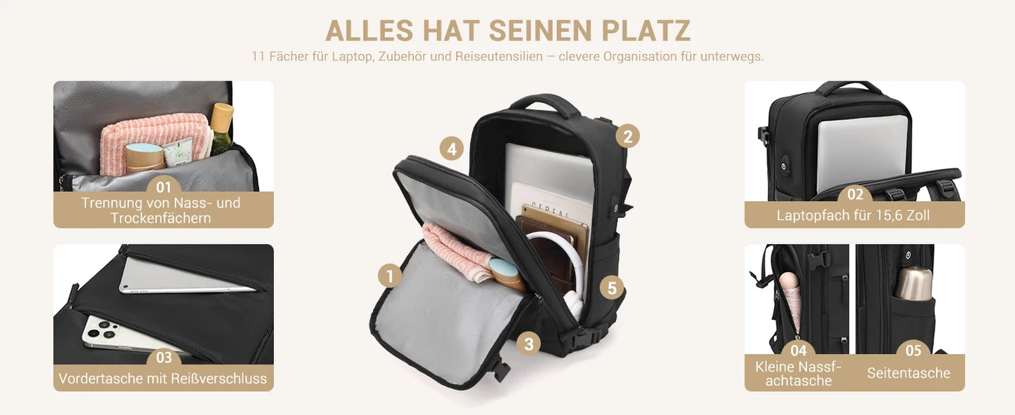 mochila de viaje