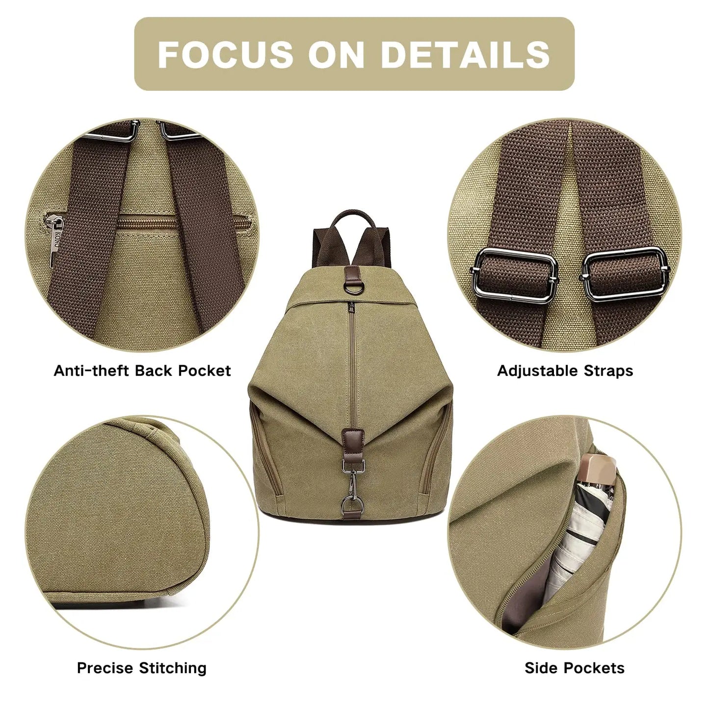 Mochila estilo vintage