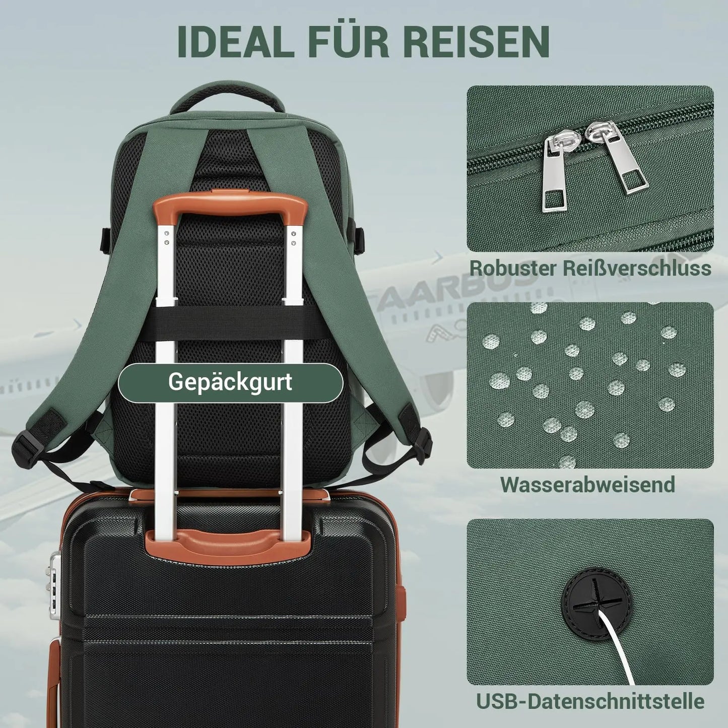 mochila de viaje