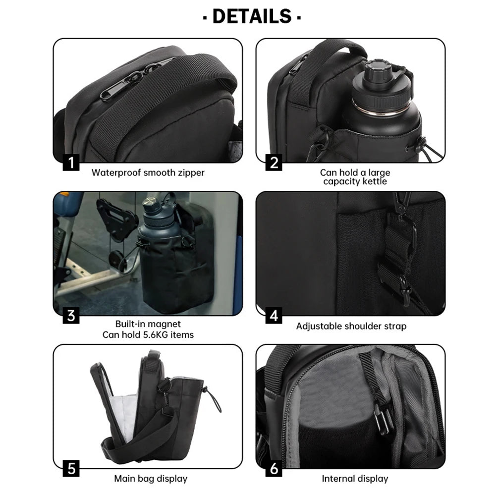 Bolsa para botella magnética