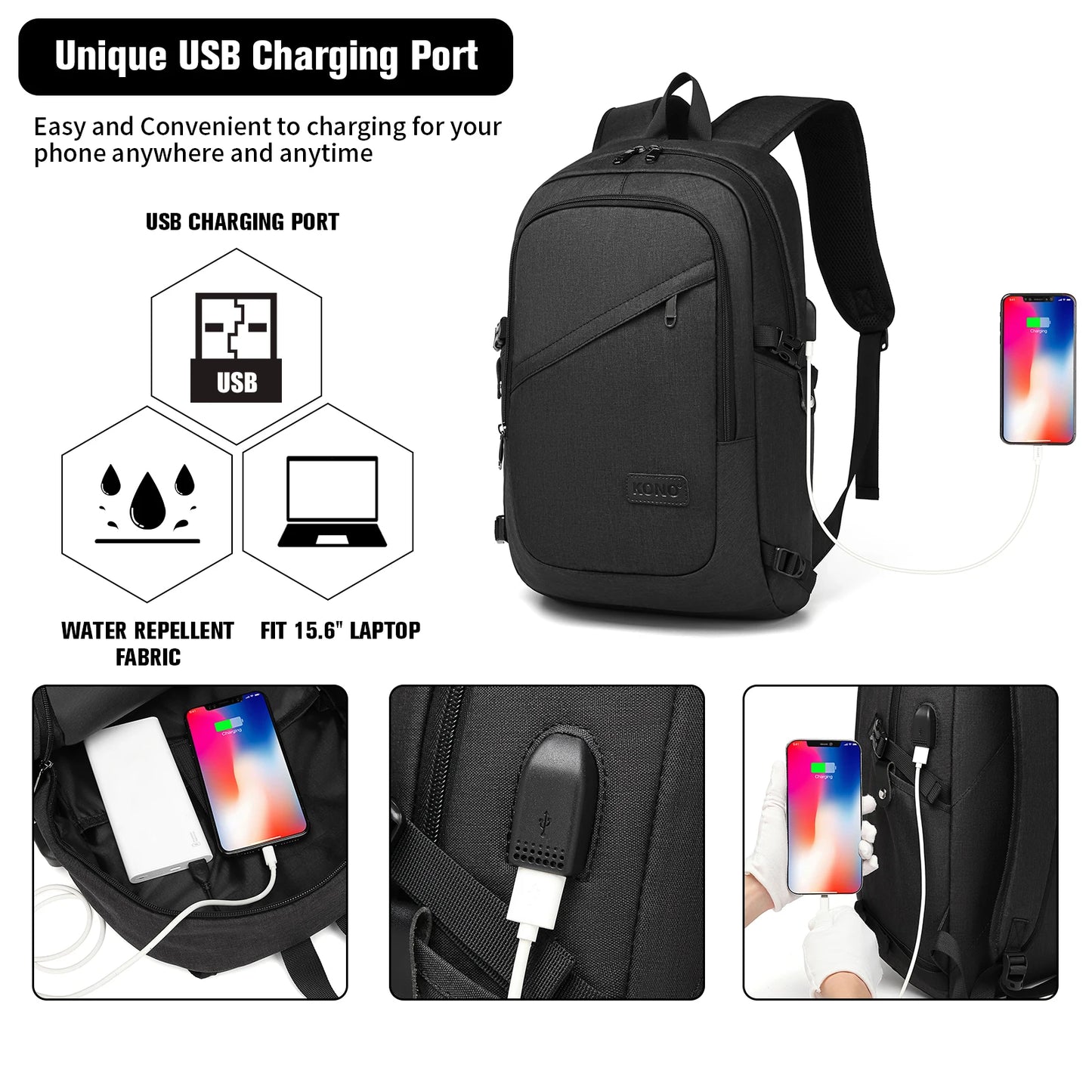 Mochila antirrobo para portátil