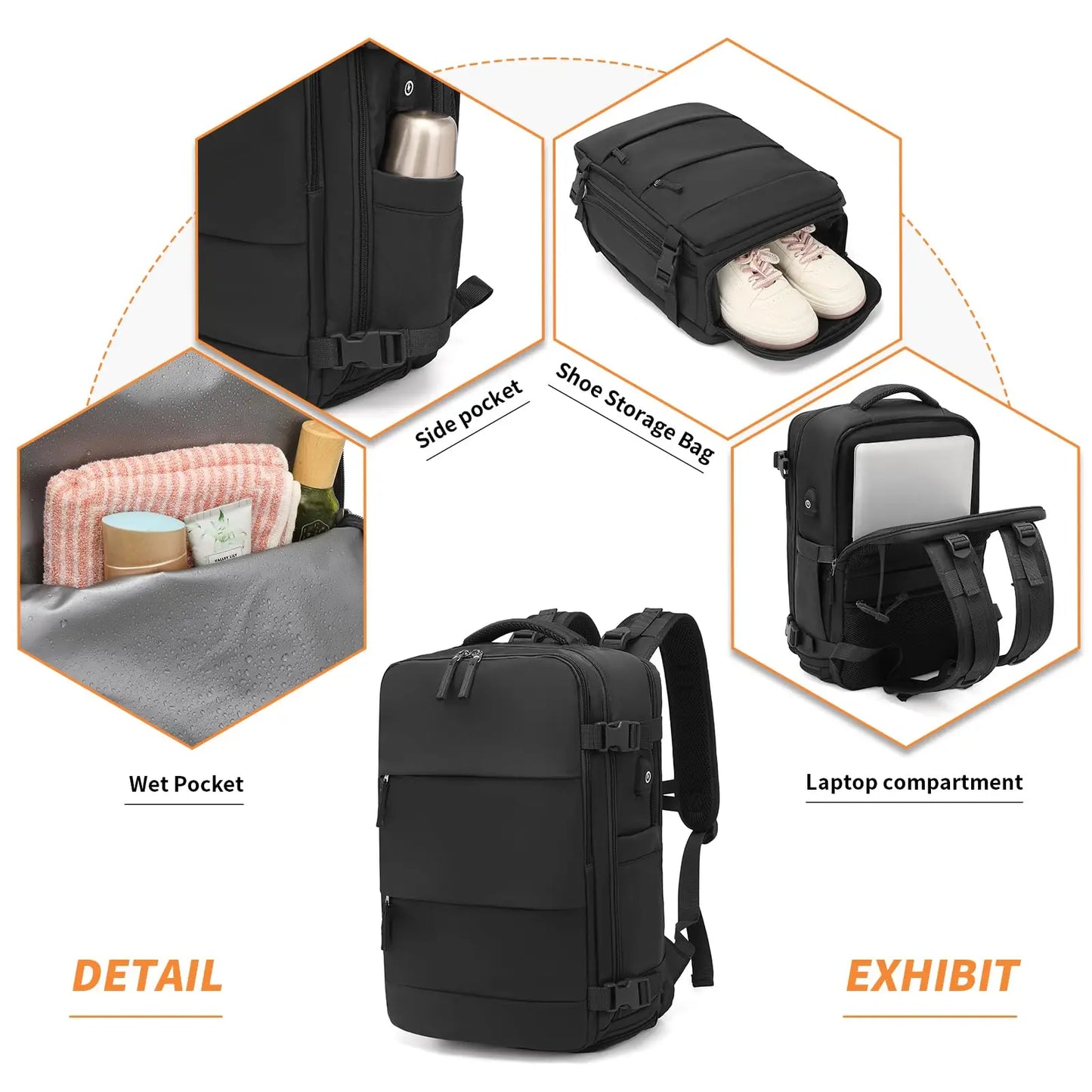 mochila de viaje